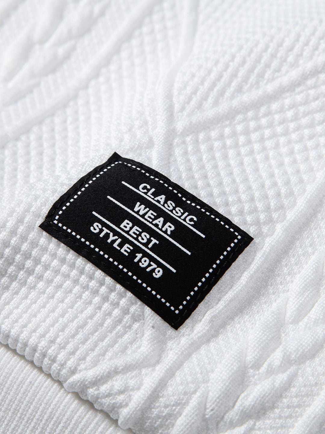 Lodewijk | Hoodie met geometrisch jacquarddessin en relaxte pasvorm
