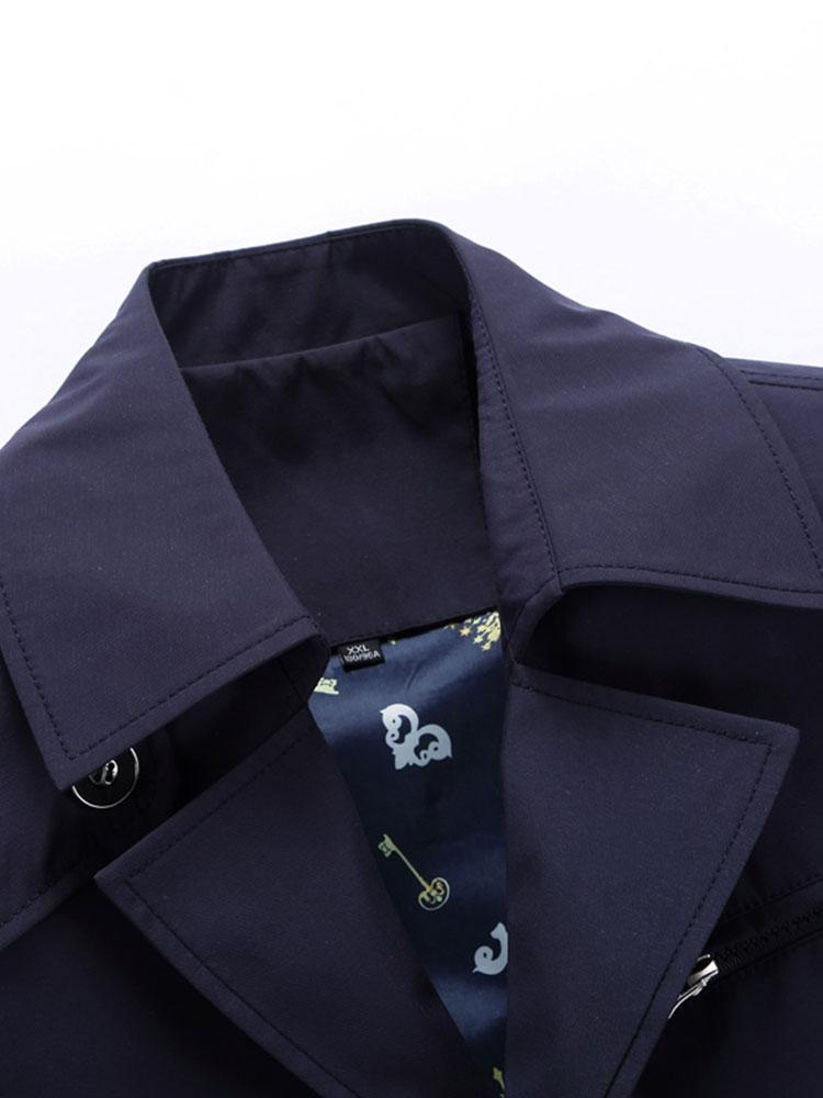 Wim | Trenchcoat van middellange lengte