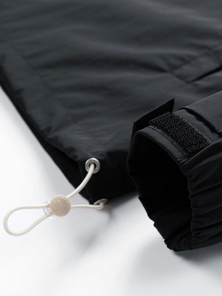 Bart | Nylon windjack met capuchon en halve rits