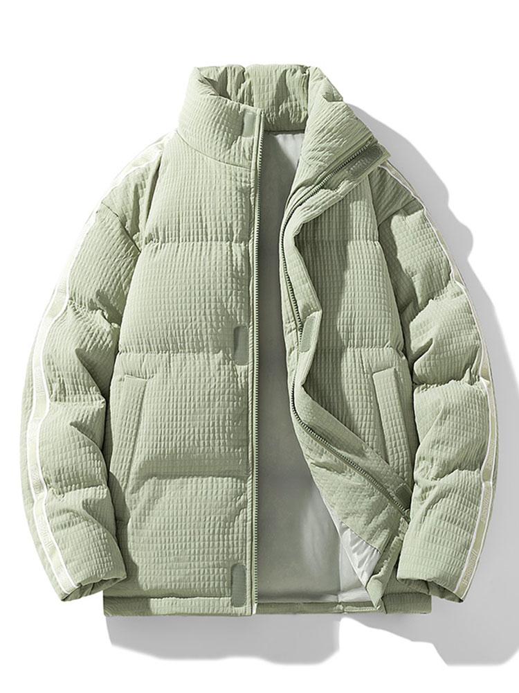 Niels | Puffer jas met wafelstructuur