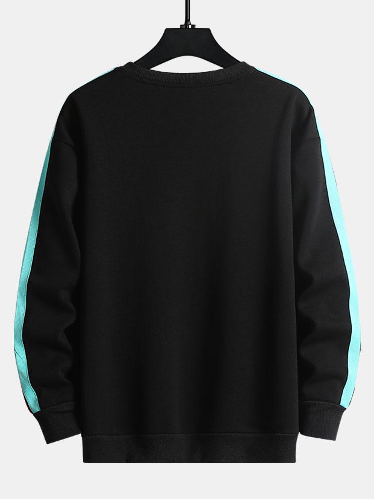 Benjamin | Sweater met contrastbanden en ronde hals