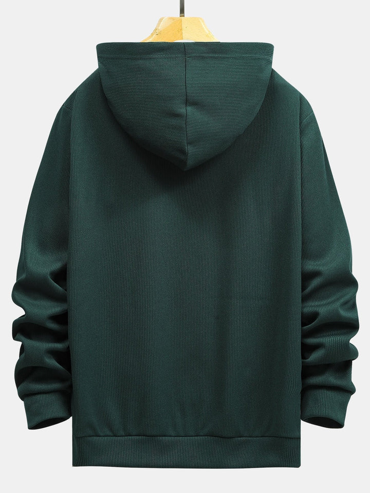 Boudewijn | Gebreide hoodie met ribstructuur