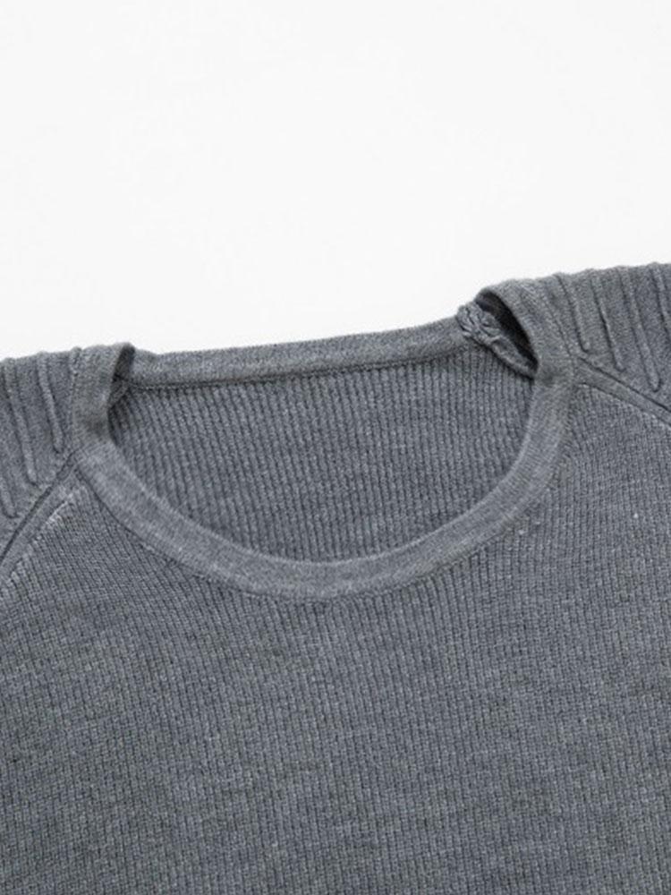Hugo | Slim-fit trui met raglanmouwen en ronde hals