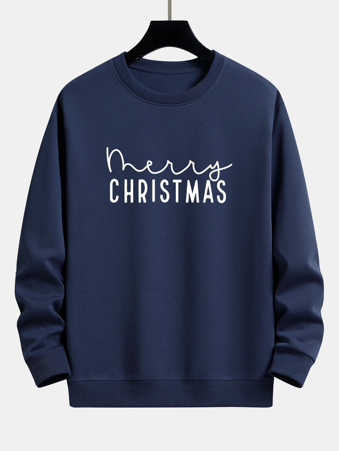Teun | Kerstsweater met kerstgroetprint en relaxte pasvorm