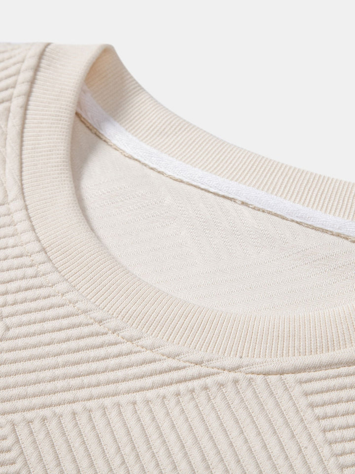Thomas | Sweater met geometrische strepen en relaxte pasvorm