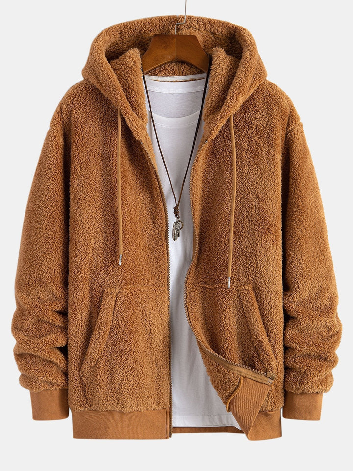 Otis | Basic teddyhoodie met ritssluiting