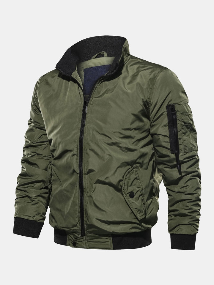 Evert | Bomber jack met coltrechterkraag