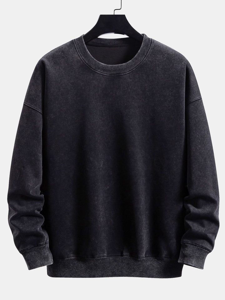 Daniël | Sweater met verwassen vintage-look en relaxte pasvorm