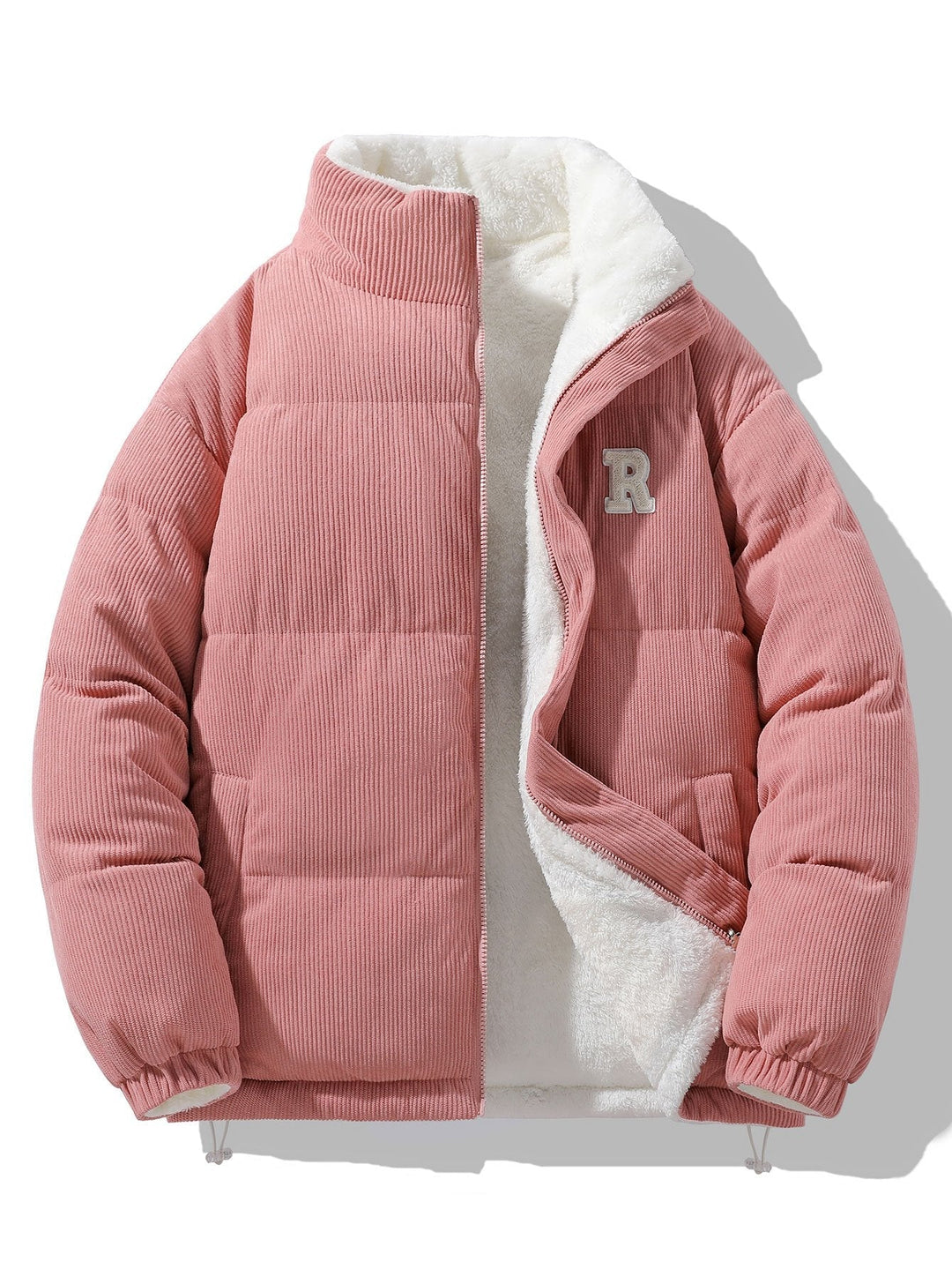 Martijn | Omkeerbare teddy corduroy jas