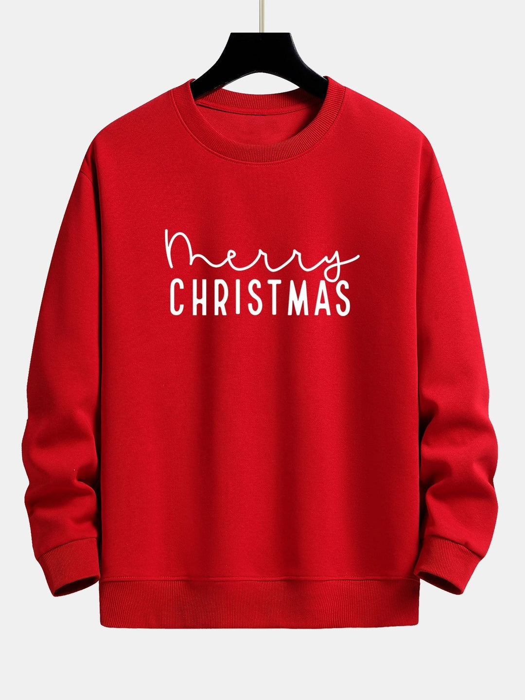Teun | Kerstsweater met kerstgroetprint en relaxte pasvorm