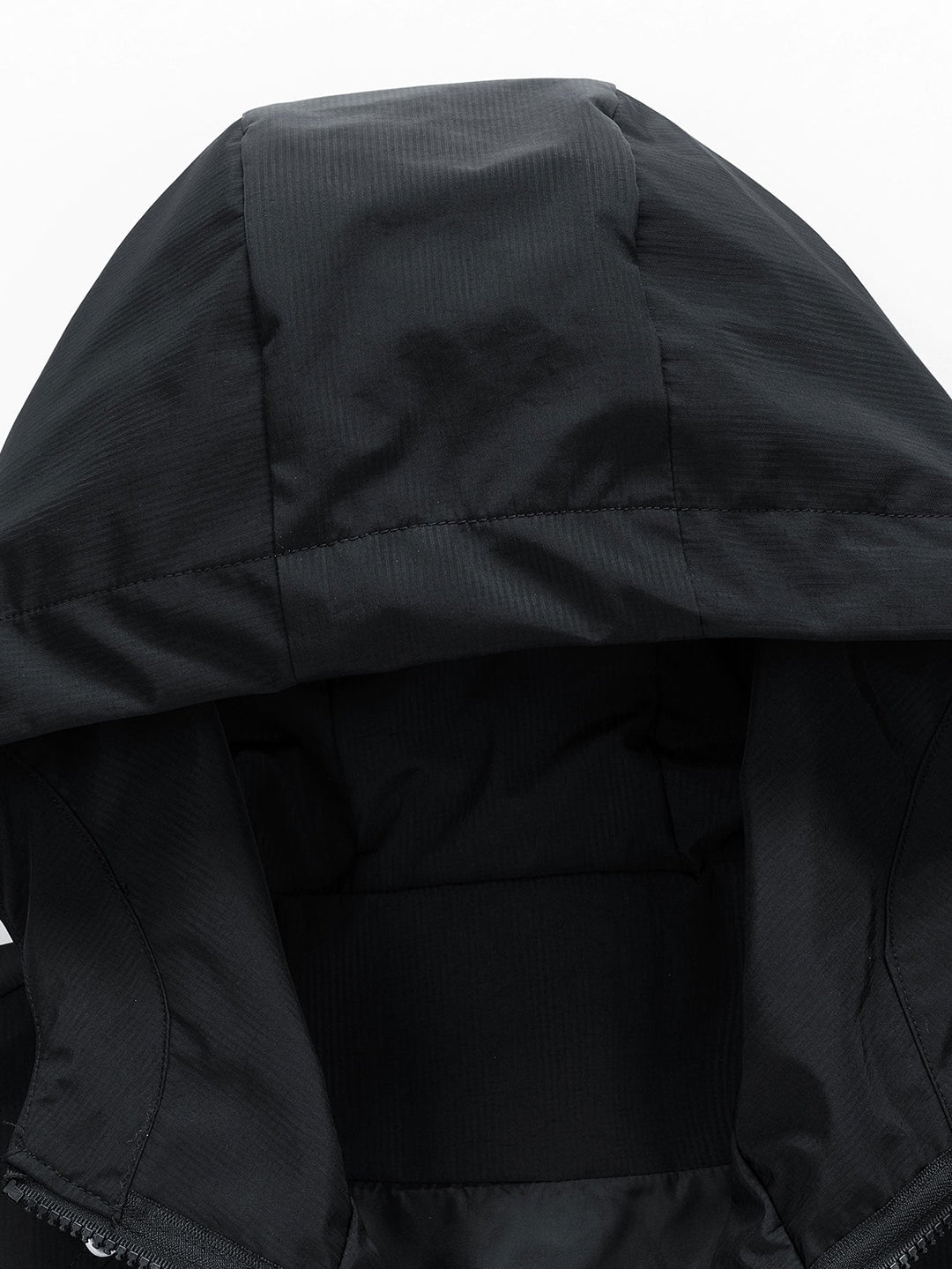 Bart | Nylon windjack met capuchon en halve rits