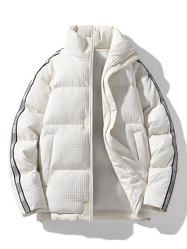 Niels | Puffer jas met wafelstructuur