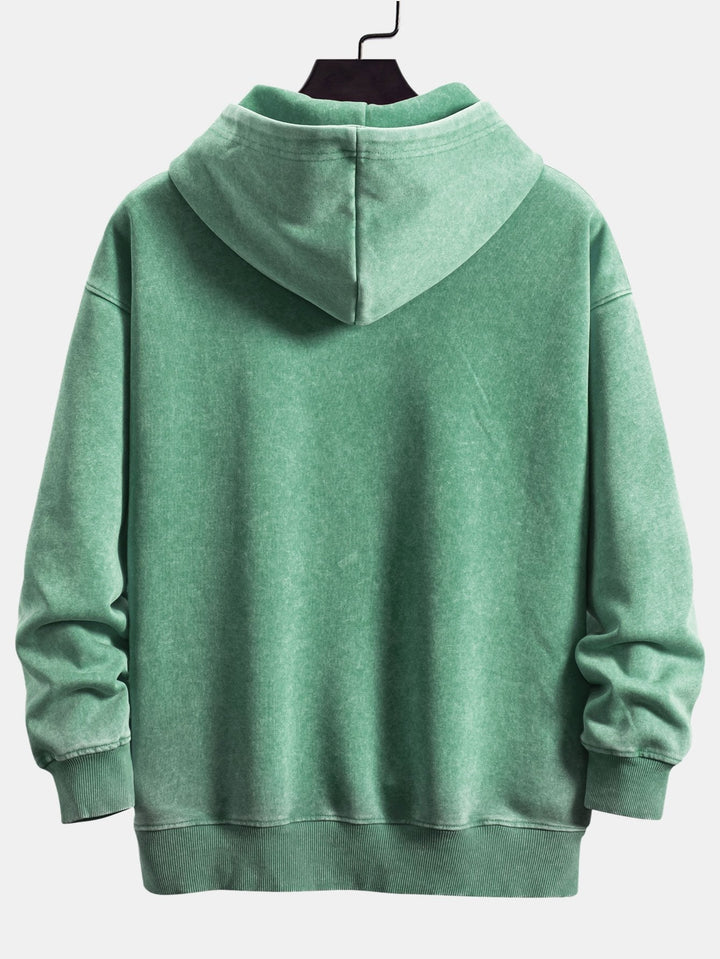 Stef | Hoodie met verwassen vintage-uitstraling en relaxte pasvorm