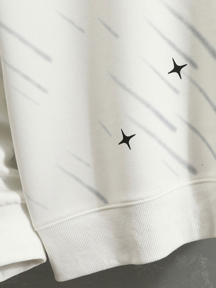 Julian | Sweater met meteoorprint en relaxte pasvorm