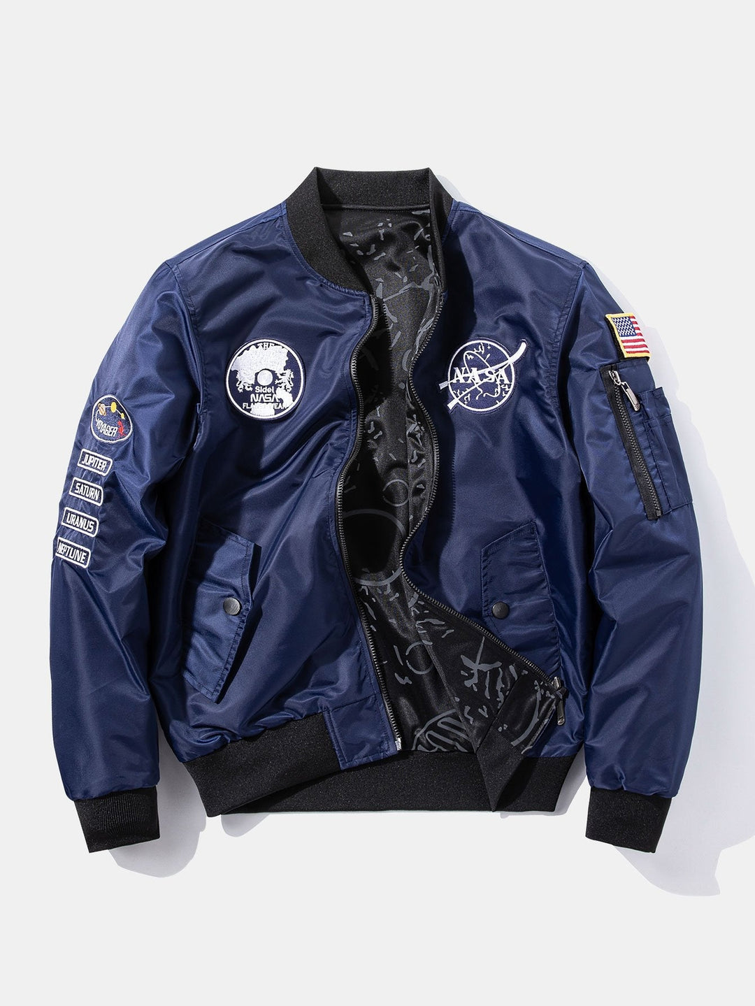 Siebe | Omkeerbaar bomber jack met nasa-patch