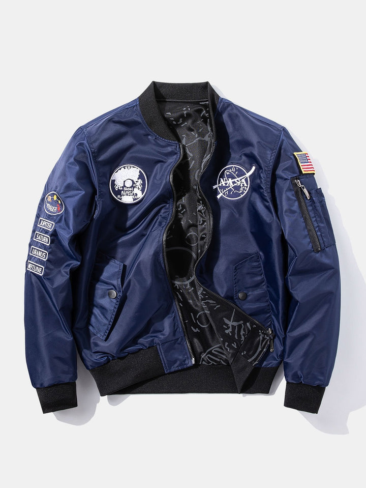 Siebe | Omkeerbaar bomber jack met nasa-patch