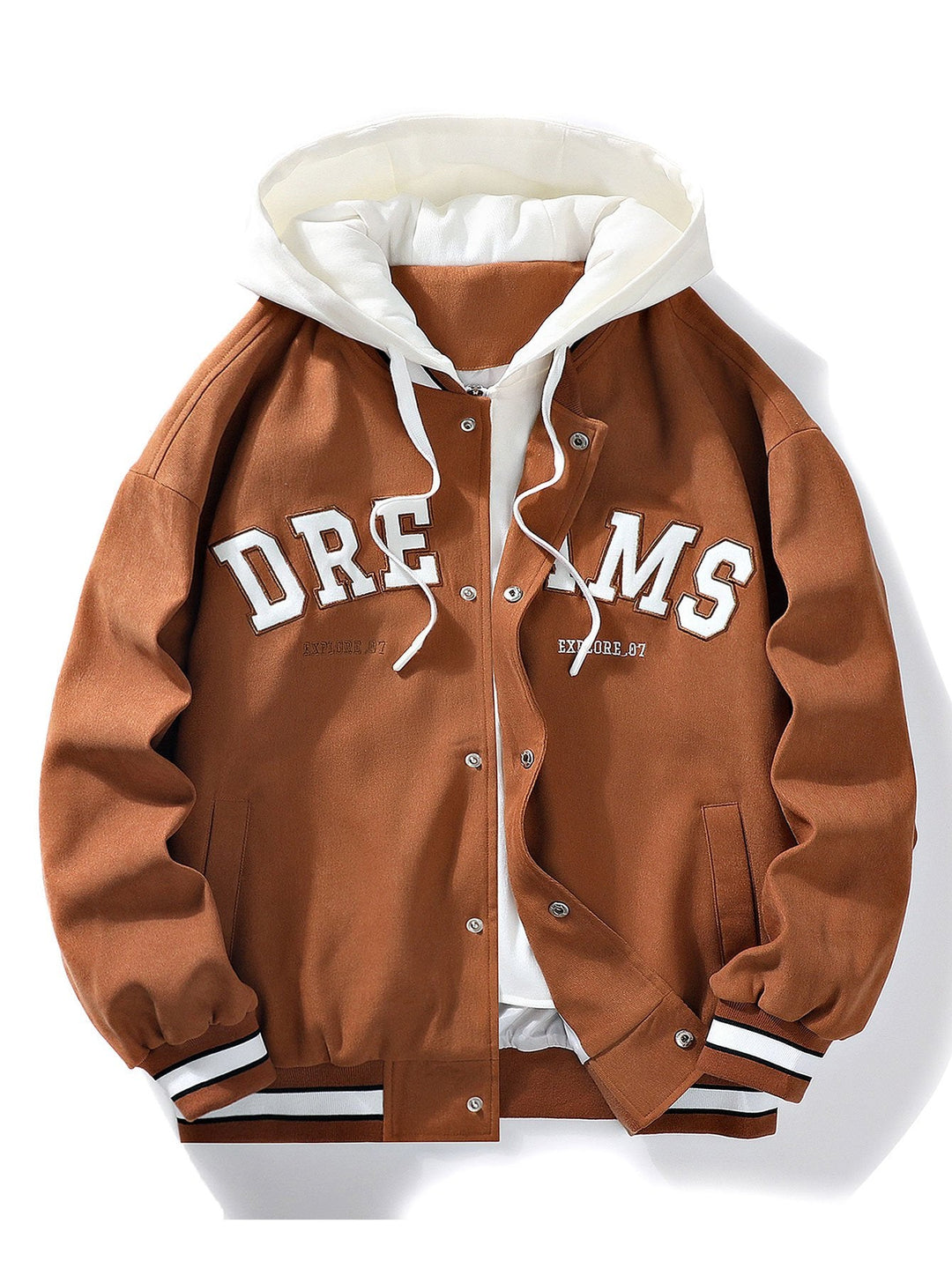 Klaas | Baseball jack met capuchon en knoopsluiting