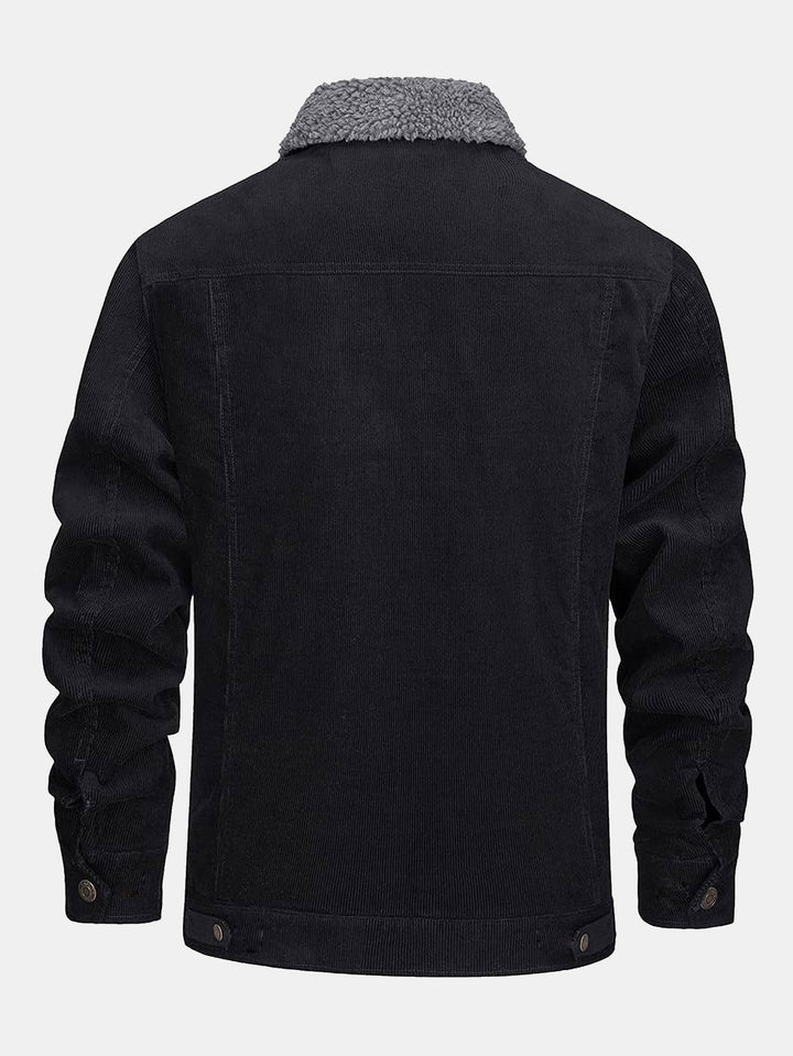 Bram | Corduroy jack met warme teddyvoering