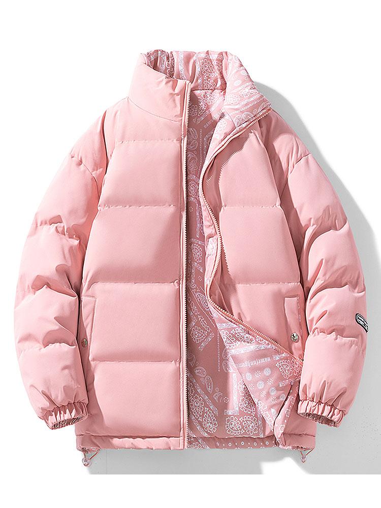 Guus | Omkeerbare puffer jas met paisleyprint