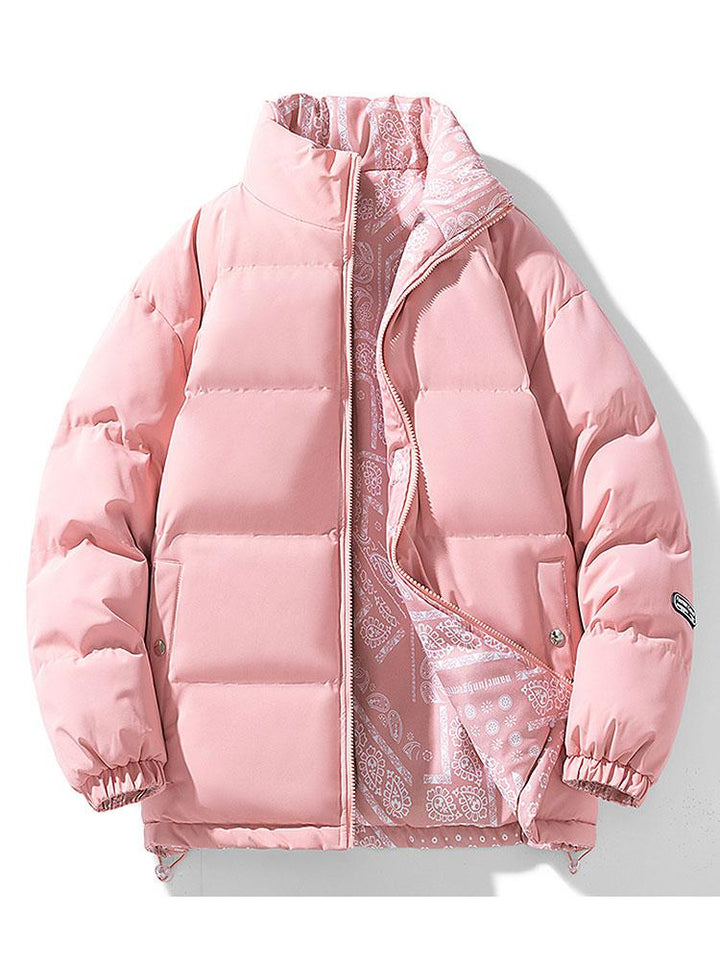 Guus | Omkeerbare puffer jas met paisleyprint