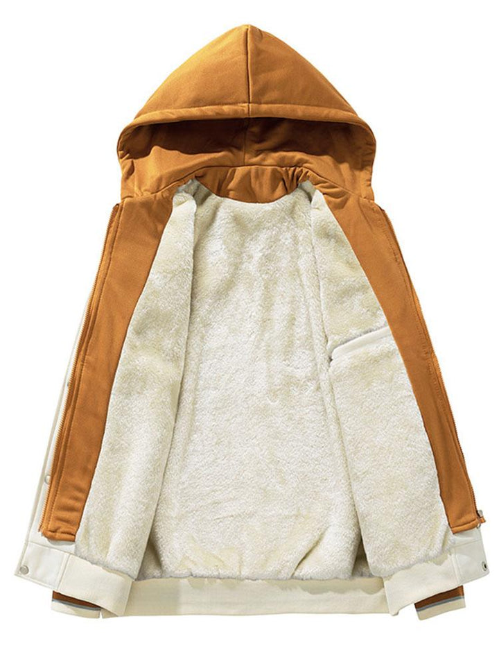 Lodewijk | Corduroy baseball jack met pluche voering en capuchon