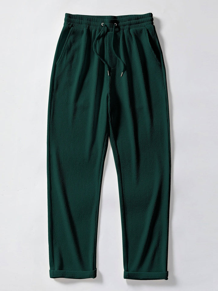 Koen | Geribbelde Broek Straight Leg