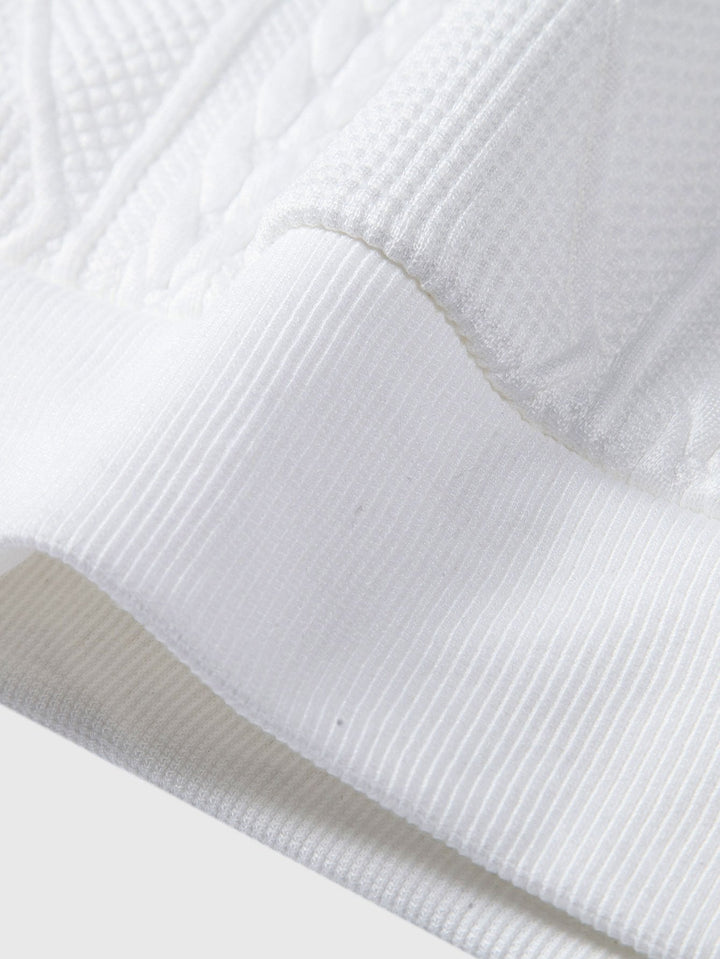 Lodewijk | Hoodie met geometrisch jacquarddessin en relaxte pasvorm