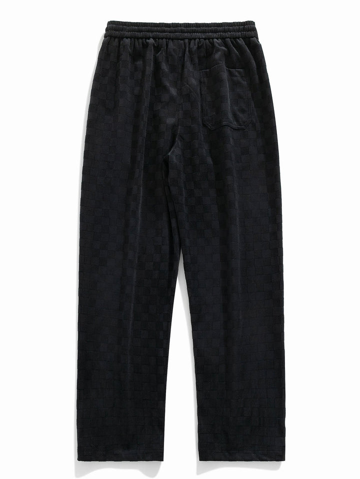 Arne | Geblokte Broek Straight Leg