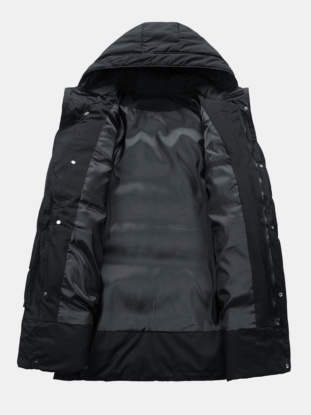 Erik | Verlengde puffer jas met capuchon