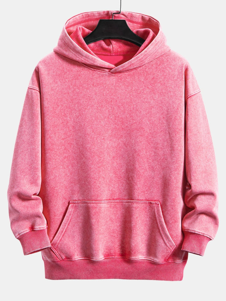Stef | Hoodie met verwassen vintage-uitstraling en relaxte pasvorm