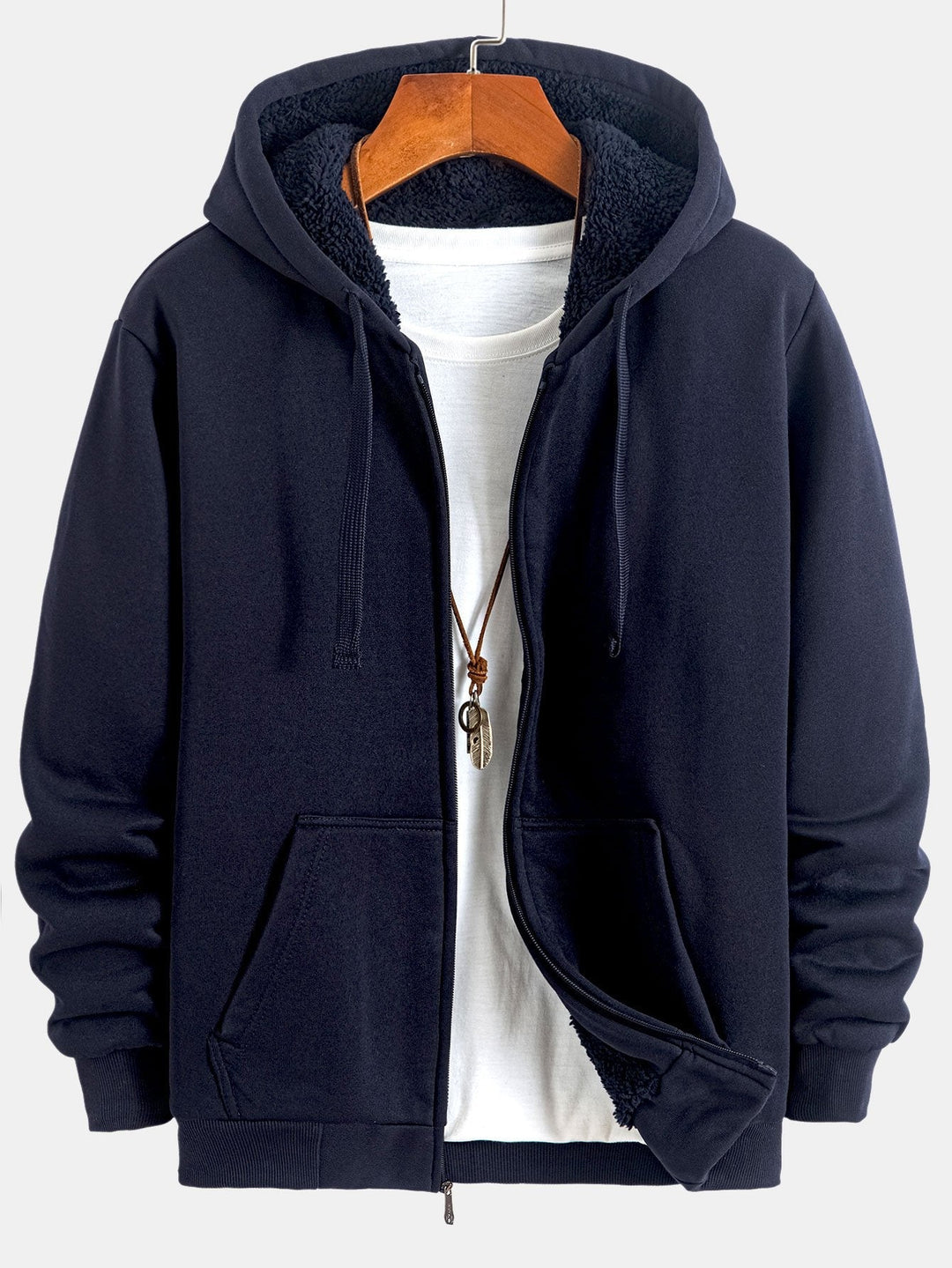 Fedde | Hoodie met teddyfleecevoering