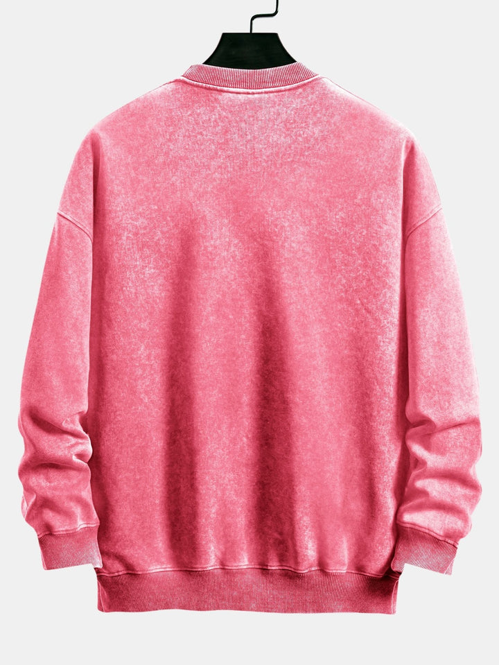 Daniël | Sweater met verwassen vintage-look en relaxte pasvorm