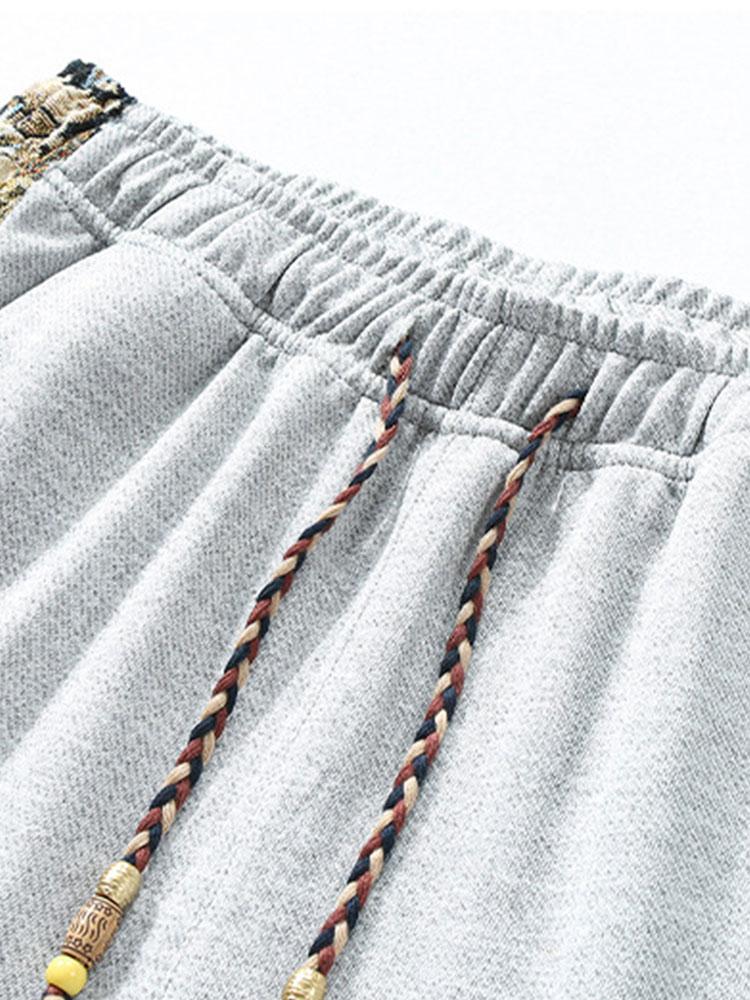 Hidde | Straight Leg Broek met Beer Print
