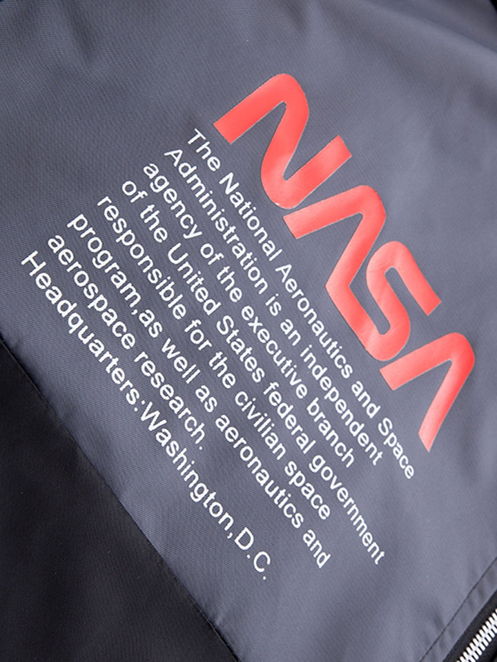 Udo | Oversized bomber jack met nasa-print