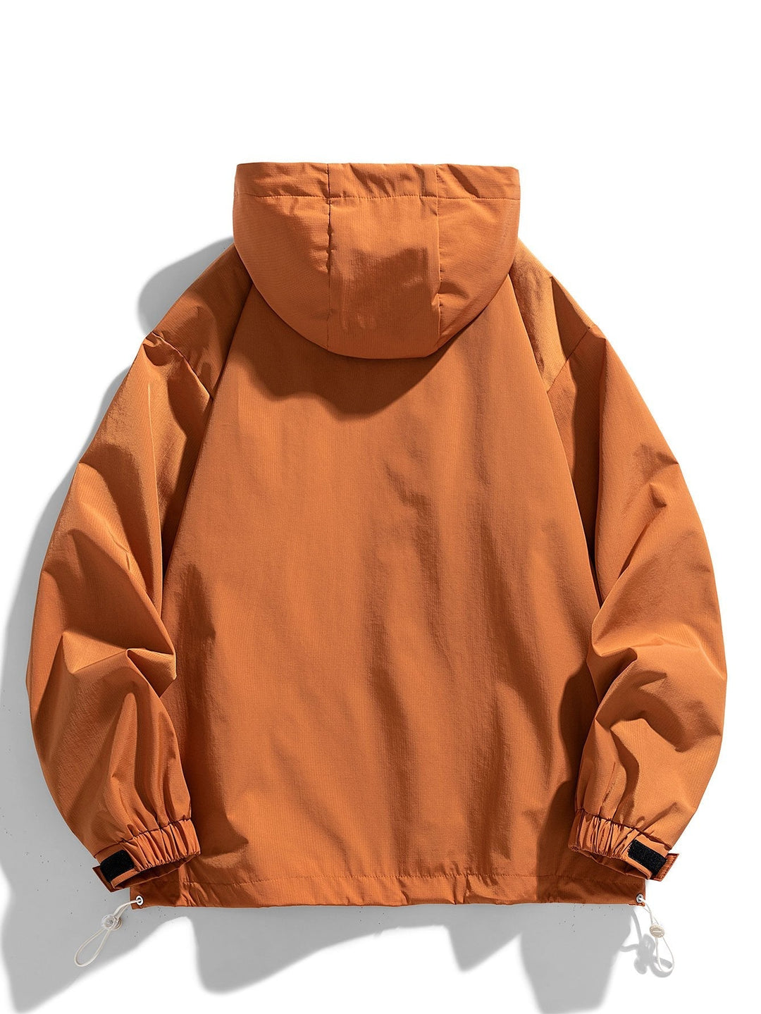 Bart | Nylon windjack met capuchon en halve rits