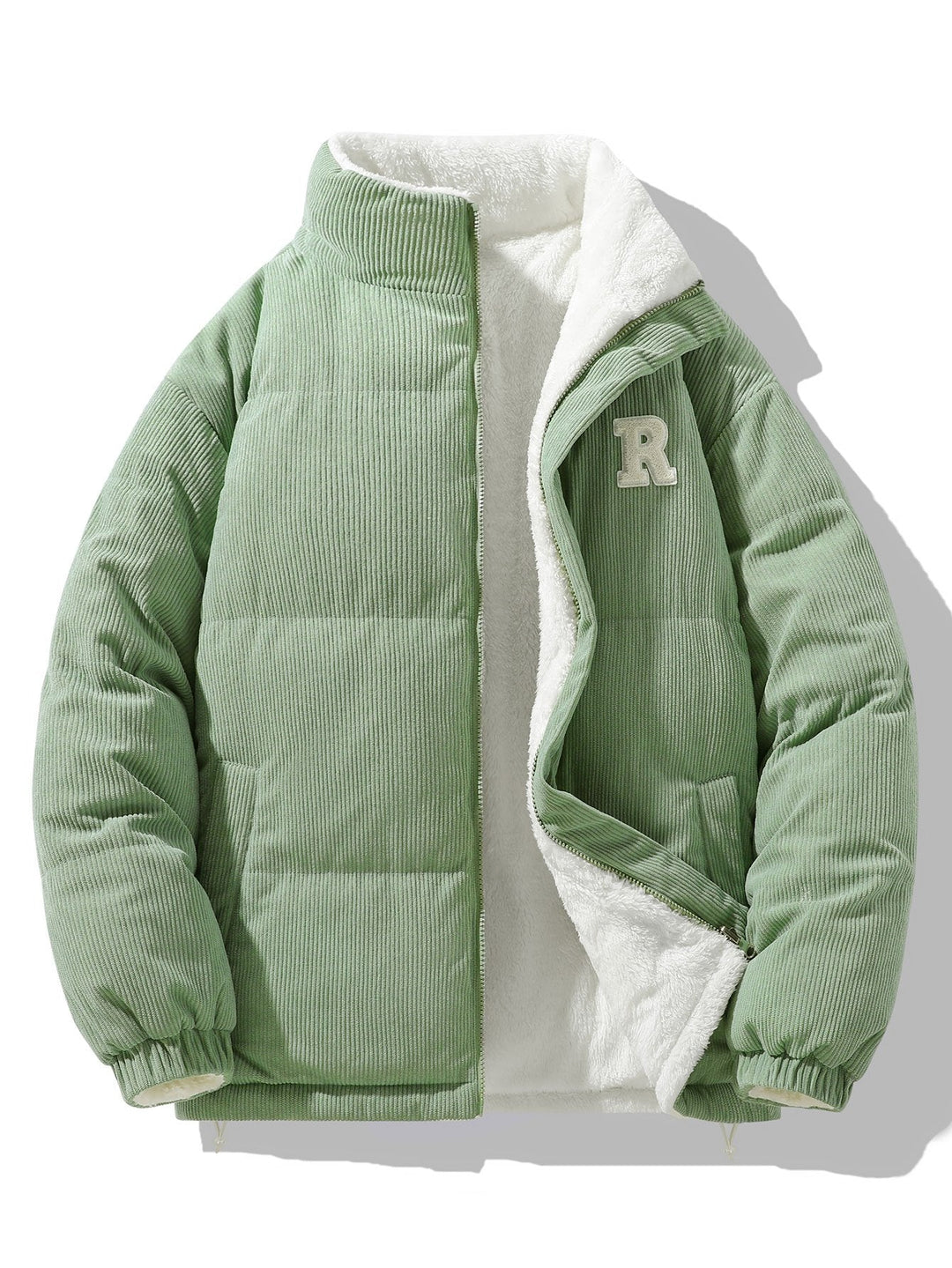 Martijn | Omkeerbare teddy corduroy jas
