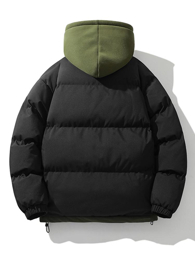 Wesley | Puffer jas met contrasterende capuchon