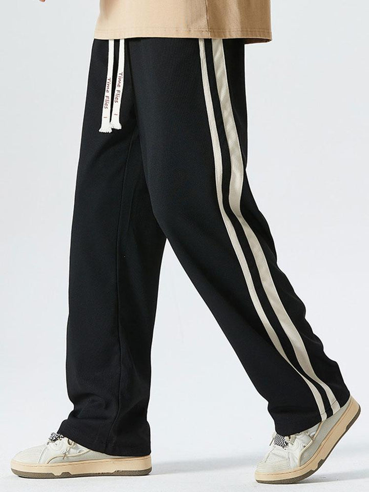 Rik | Vintage Broek Loose Fit met Zijstreep