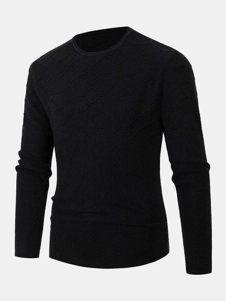 Benjamin | Slim-fit gebreide trui met ronde hals