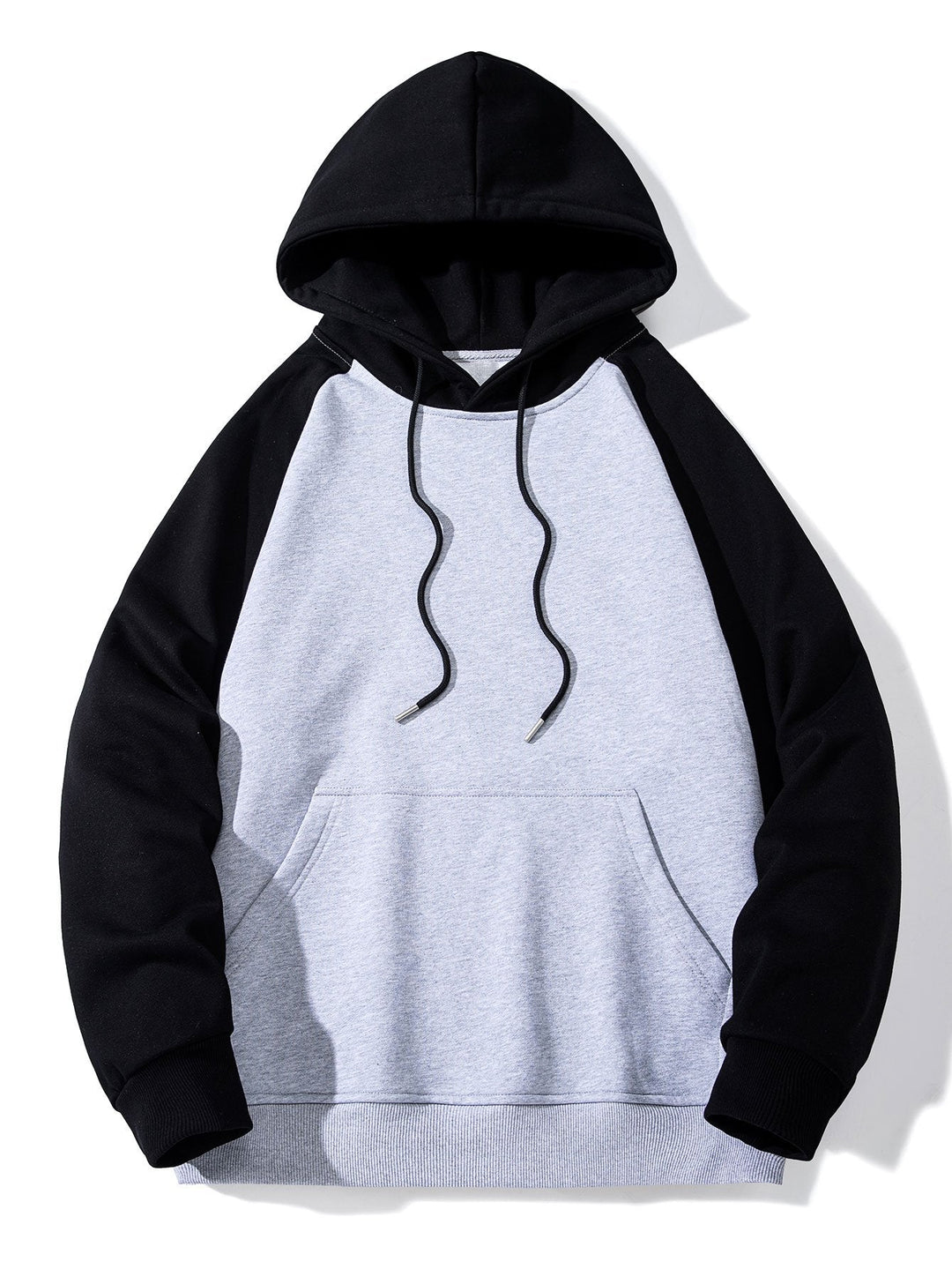 Dolf | Raglanhoodie met patchworkdetails
