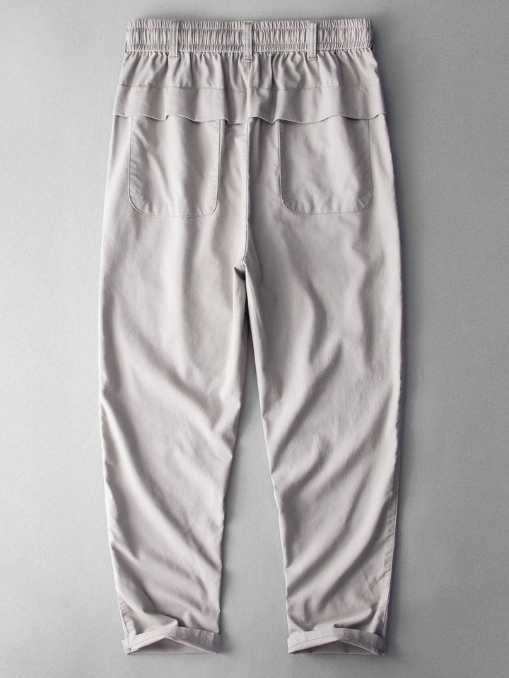 Bo | Linnen Katoenen Broek Straight Leg
