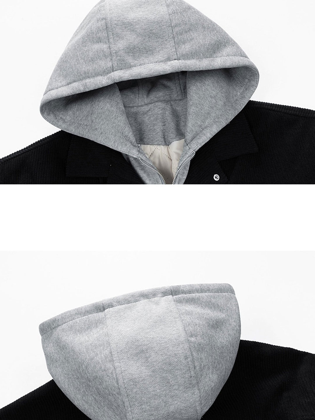 Noah | Gewatteerde corduroy jas met capuchon