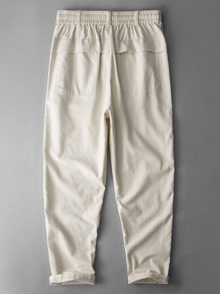 Bo | Linnen Katoenen Broek Straight Leg