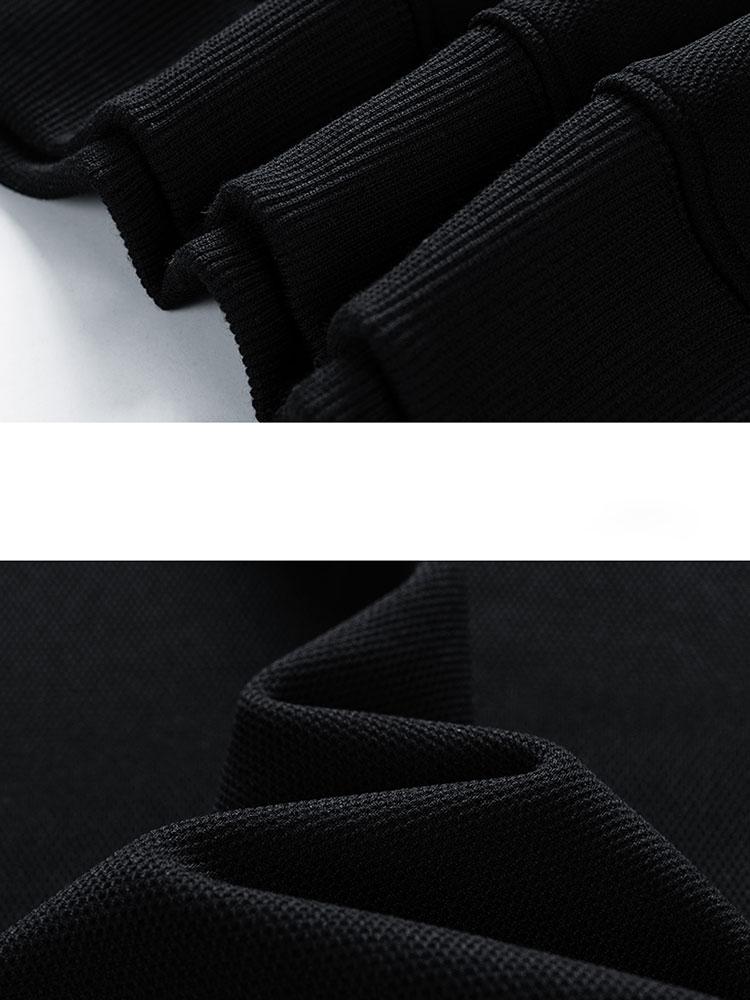 Finn | Polosweater met contrastdetails en wafelstructuur en relaxte pasvorm
