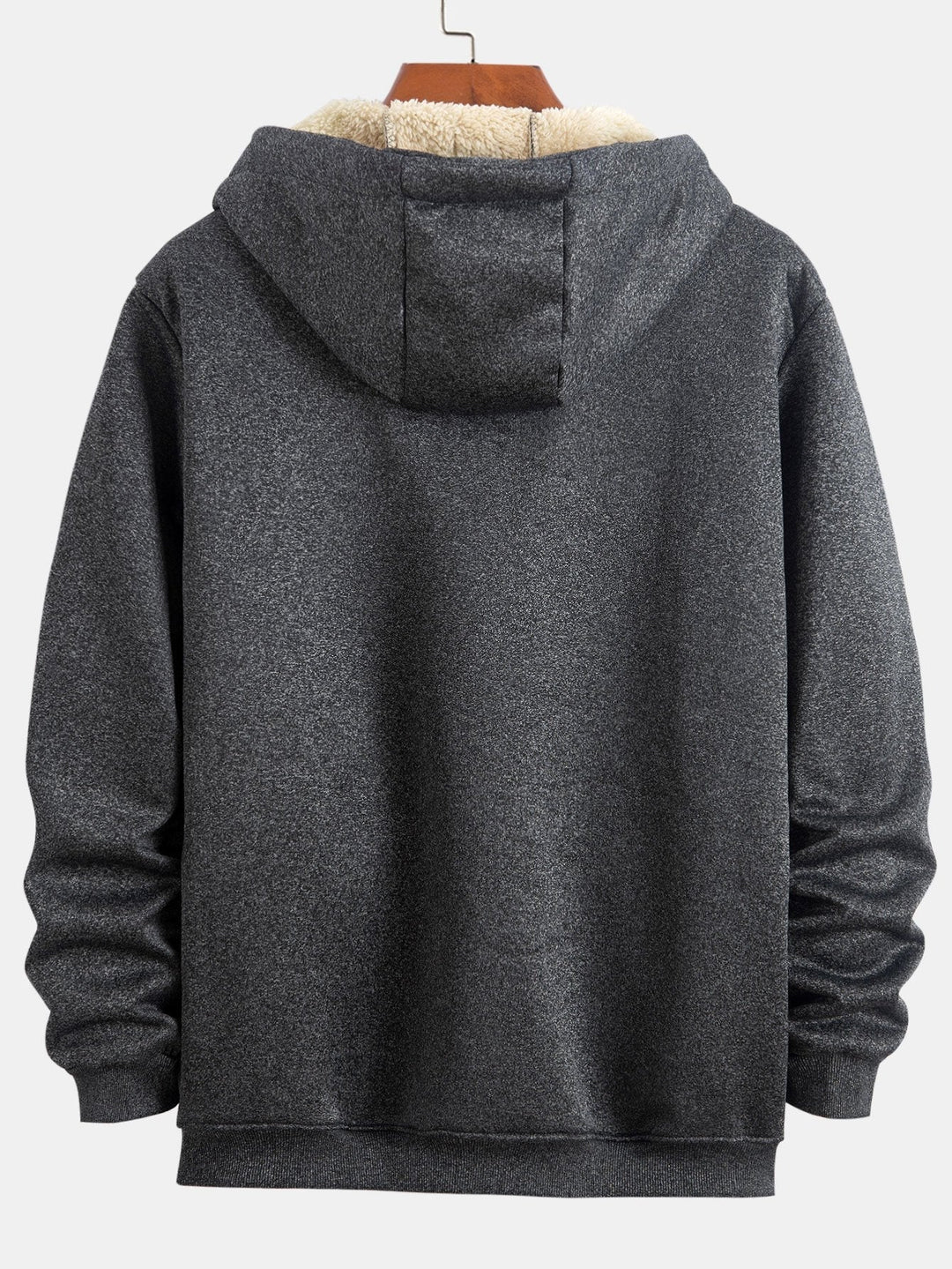 Gert | Hoodie met teddyvoering en ritssluiting