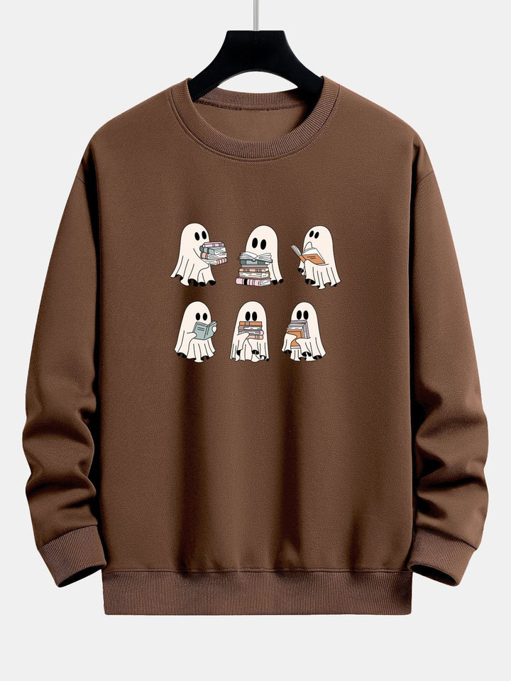 Gijs | Sweater met lezend spookje en relaxte pasvorm