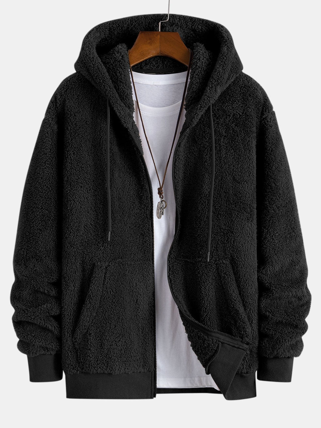 Otis | Basic teddyhoodie met ritssluiting