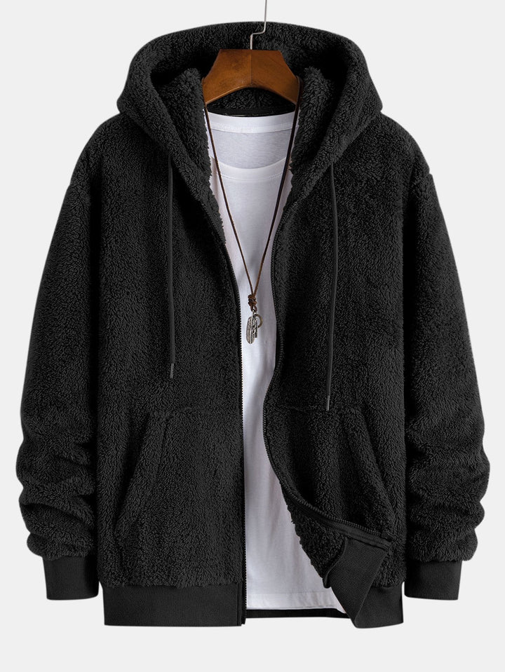 Otis | Basic teddyhoodie met ritssluiting