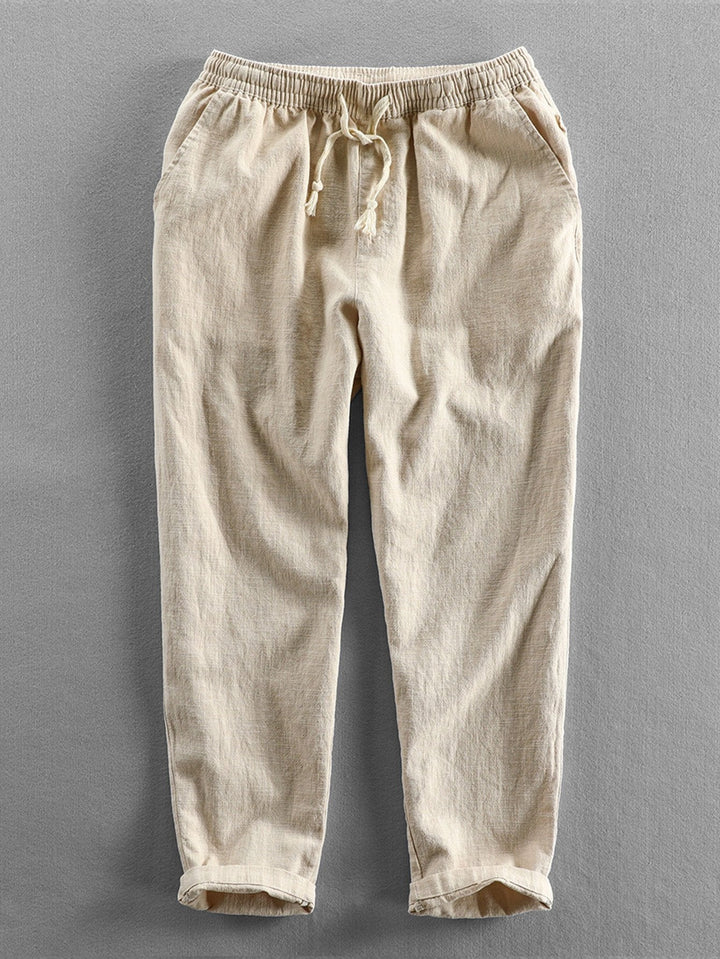 Cees | Linnen Katoenen Cropped Broek