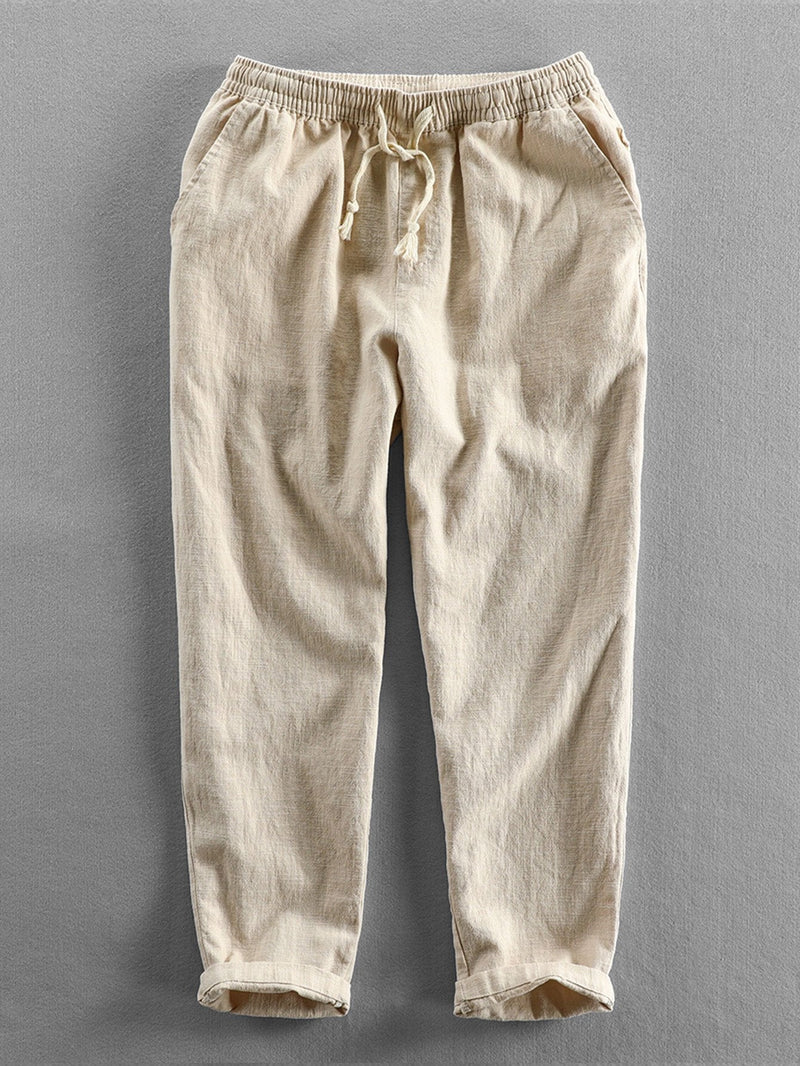Cees | Linnen Katoenen Cropped Broek